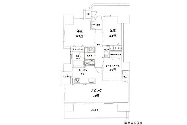 間取り ディアメゾン観音本町リアーレ 3階/-
