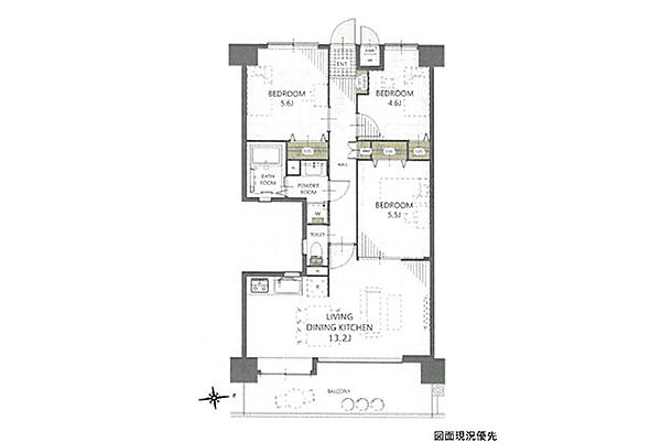 間取り図※図面現況優先