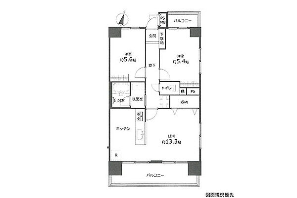 間取り図※図面現況優先