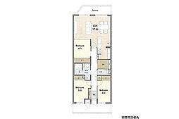 パークハイム田方 3LDKの間取図画像
