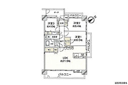 間取図画像 3LDK