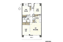 パークシティ庚午中 3LDKの間取図画像