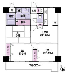 ジェム坂戸グリーンアベニュー 3LDKの間取図画像