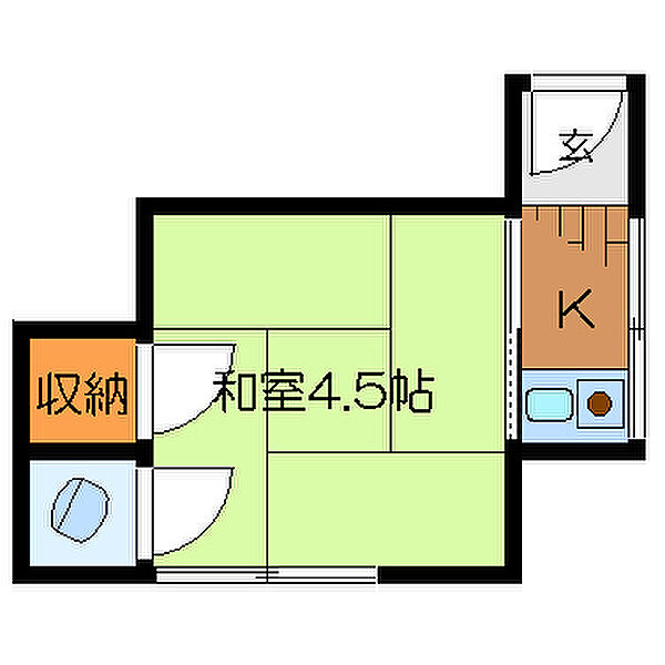 東京都杉並区和泉1丁目(賃貸アパート2K・2階・16.00㎡)の写真 その2