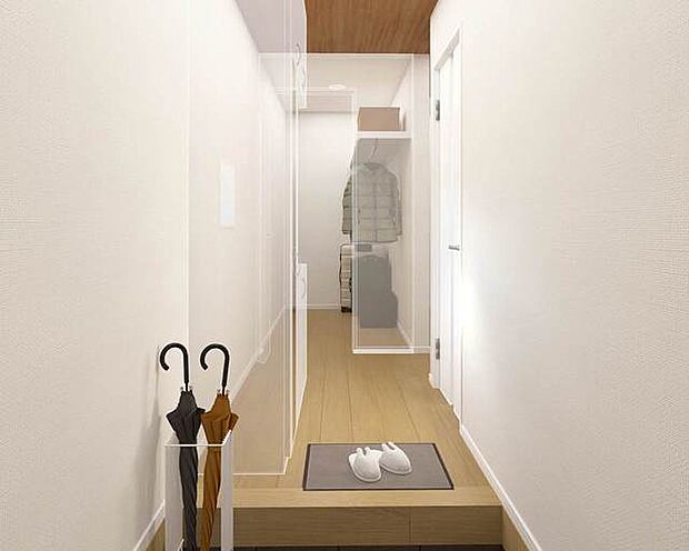 1階ウォークインクローゼット　完成予想図