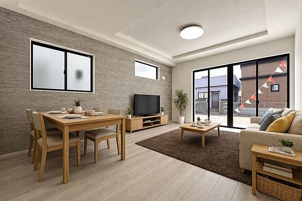 LDK16.5帖　※家具はCGイメージです。