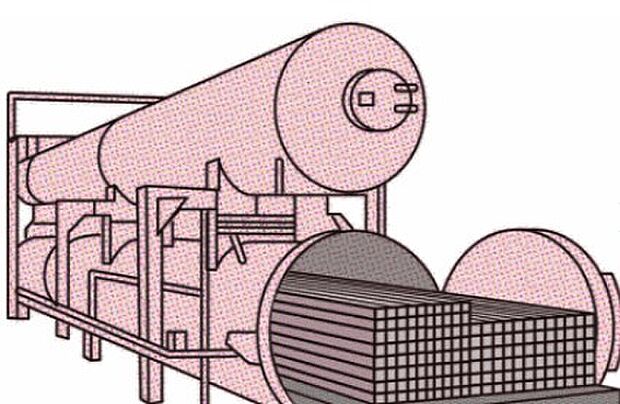 建材に使われる防腐・防蟻剤は健康にも配慮している上に、乾式注入という特別な加工法がとられ、木材から薬剤が揮発することがありません。
