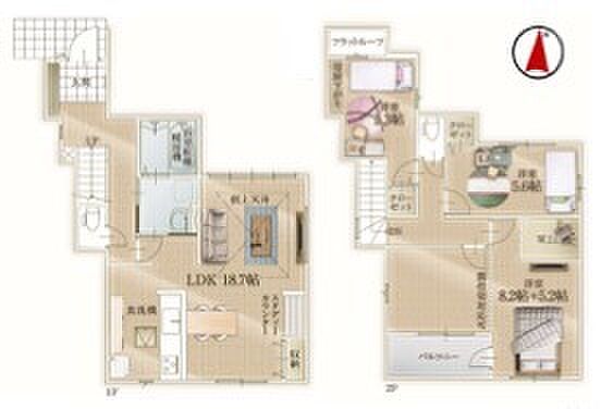1号棟間取り図