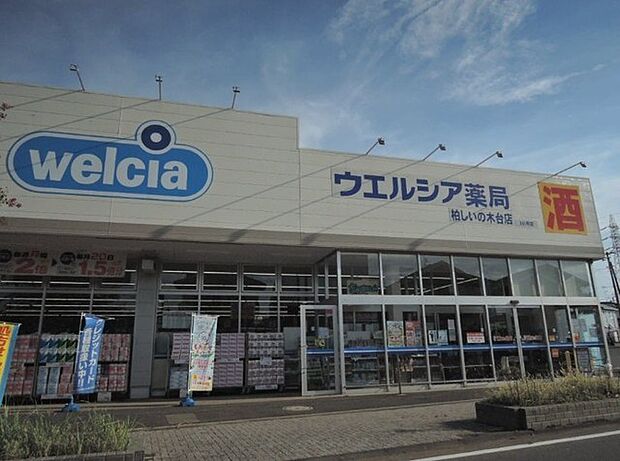 ウエルシア柏しいの木台店（905m）