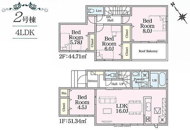 【2号棟 間取り】