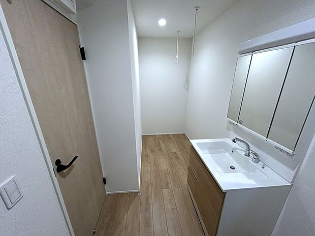 室内物干し付き