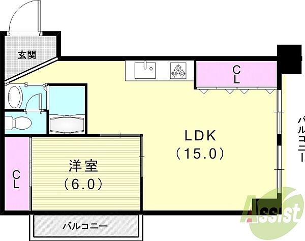 同じ建物の物件間取り写真 - ID:228050486864