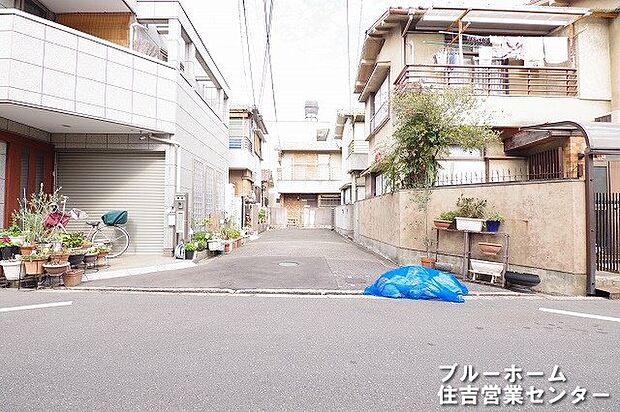 別角度からの前面道路・周辺の写真です！