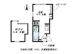 NIDO NISHIOI ワンルームの間取図画像