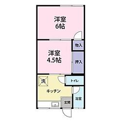 間取図画像 2K