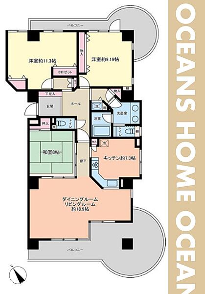 間取りを拡大表示