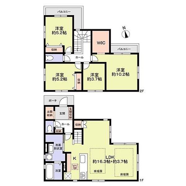 間取りを拡大表示