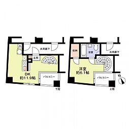 エテルノ荻窪 1DKの間取図画像