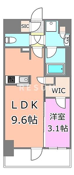 千葉県千葉市中央区富士見1丁目(賃貸マンション1LDK・12階・32.80㎡)の写真 その2