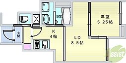 G MAISON豊中蛍池 1LDKの間取図画像