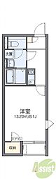 レオネクストオーク豊中 1Kの間取図画像