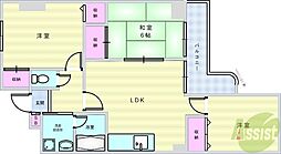 シュロス2五月山 4LDKの間取図画像