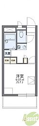レオパレス原田 1Kの間取図画像