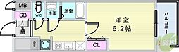 プレサンス庄内ブレイシス 1Kの間取図画像