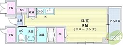 ヴィラジョルナータ ワンルームの間取図画像