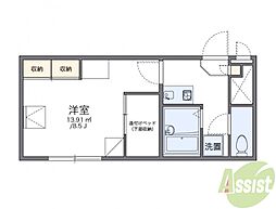 レオパレス櫻根 1Kの間取図画像