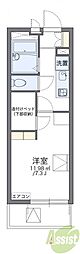 レオパレス宮山 1Kの間取図画像