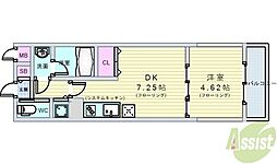 ガレリア大阪空港 1DKの間取図画像