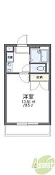 レオパレス日生ひがし 1Kの間取図画像