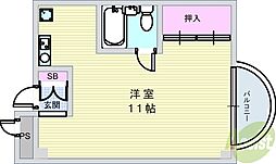 ユーカリハウス ワンルームの間取図画像