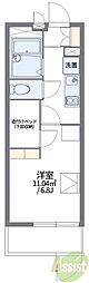 レオパレス若竹2 1Kの間取図画像