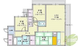 スプリングヒルズ 3LDKの間取図画像