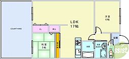 パーク・ヴイラ 2SLDKの間取図画像