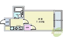 シャトレーツカサ 1Kの間取図画像