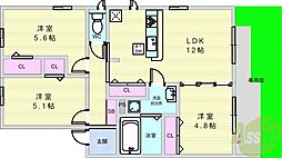 エミネンス 3LDKの間取図画像