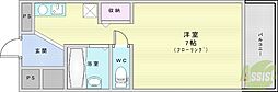 ルミエール箕面3 1Kの間取図画像
