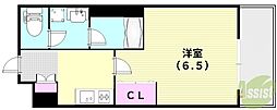 ウェルスクエア池田井口堂 1Kの間取図画像