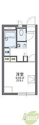 レオパレスアムール豊中南 1Kの間取図画像