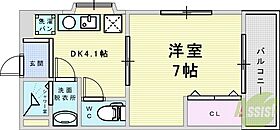 EST-1小野原  ｜ 大阪府箕面市小野原東4丁目（賃貸アパート1DK・2階・23.01㎡） その2