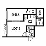 札幌市豊平区中の島二条5丁目 5階建 築9年のイメージ