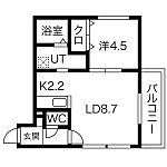 札幌市西区発寒二条2丁目 4階建 築7年のイメージ