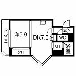 札幌市西区山の手一条1丁目 8階建 築37年のイメージ