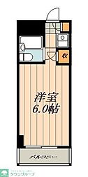 メトロM24 5階1Kの間取り