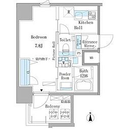 名古屋市営東山線 新栄町駅 徒歩2分の賃貸マンション 9階1Kの間取り
