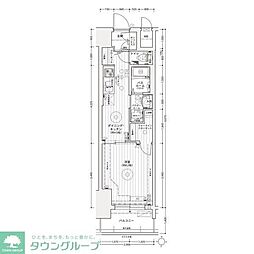 名古屋臨海高速あおなみ線 ささしまライブ駅 徒歩8分の賃貸マンション 2階1DKの間取り