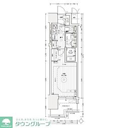 名古屋臨海高速あおなみ線 ささしまライブ駅 徒歩8分の賃貸マンション 11階1Kの間取り
